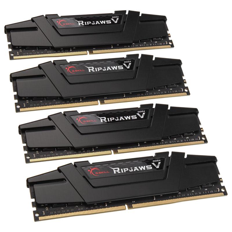 RAM G.SKILL Ripjaws V Juodas 128GB [4x32GB 3200MHz DDR4 CL16 XMP2.0 DIMM]