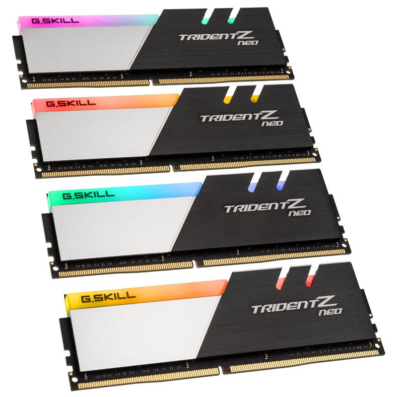 RAM G.SKILL F4-3600C16Q-64GTZNC G.Skill Trident Z Neo (skirta AMD) DDR4 64GB (4x16GB) 3600MHz CL16 1.35V XMP 2.0