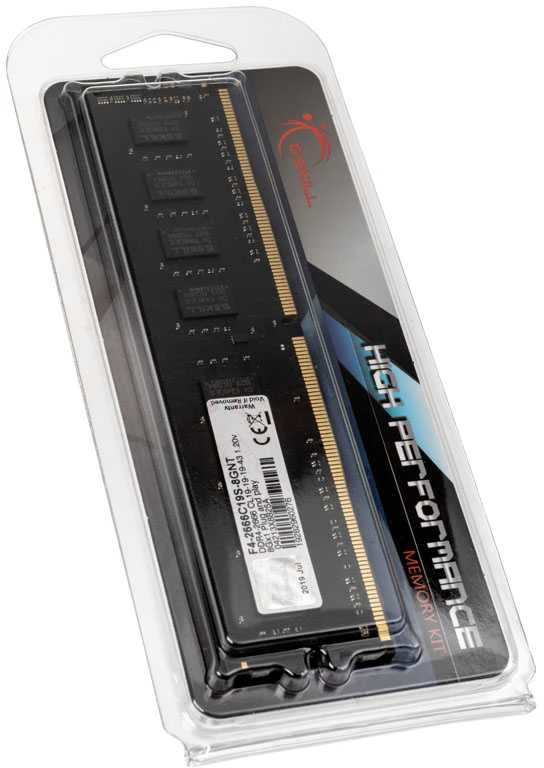 RAM G.Skill | 8 GB | DDR4 | 2666 MHz | PC/serveris | Registracijos Nr. | ECC Nr