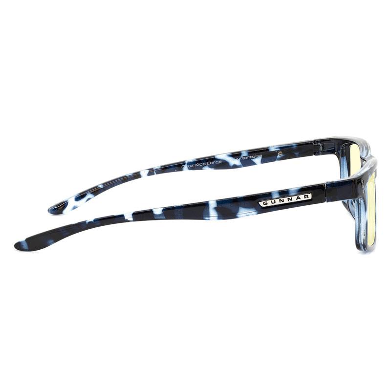 GUNNAR Optiks Cruz Kids Dideli kompiuterio akiniai vaikams nuo 8-12 metų - Gintaro spalvos objektyvas, tamsiai mėlynas