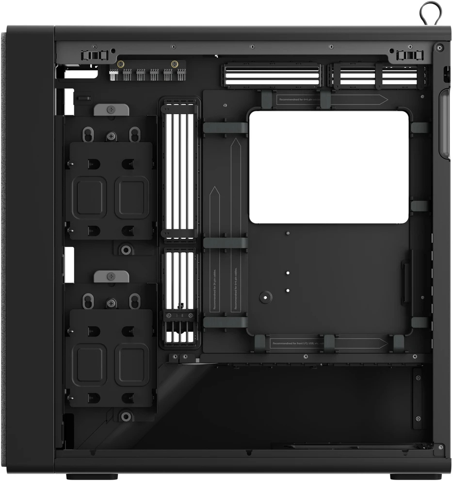 HAVN BF 360 Flow kompiuterio korpusas, Midi bokštas, E-ATX, grūdintas stiklas – Juodas