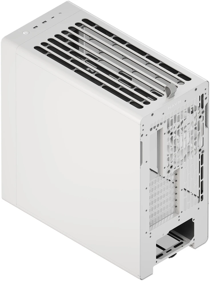HAVN BF 360 Flow Solid PC korpusas, Midi-Tower, E-ATX – balta