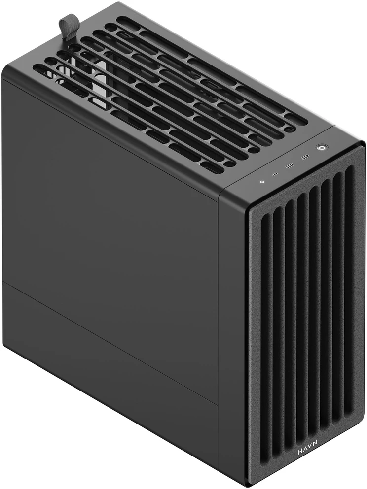 HAVN BF 360 Flow Solid PC korpusas, Midi Tower, E-ATX – juodas