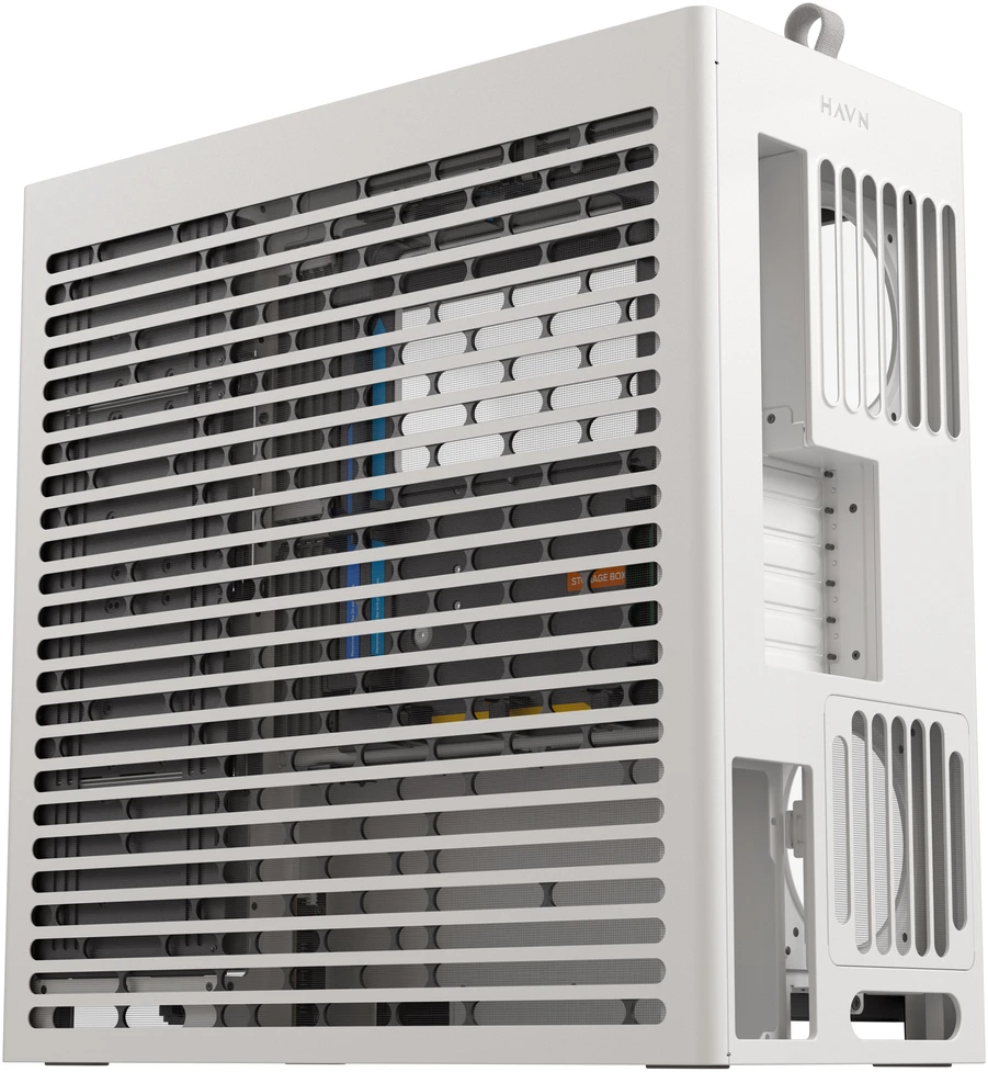 HAVN HS 420 PC-kompiuterio korpusas, Midi-Tower, E-ATX, Tempered Glass – baltos spalvos