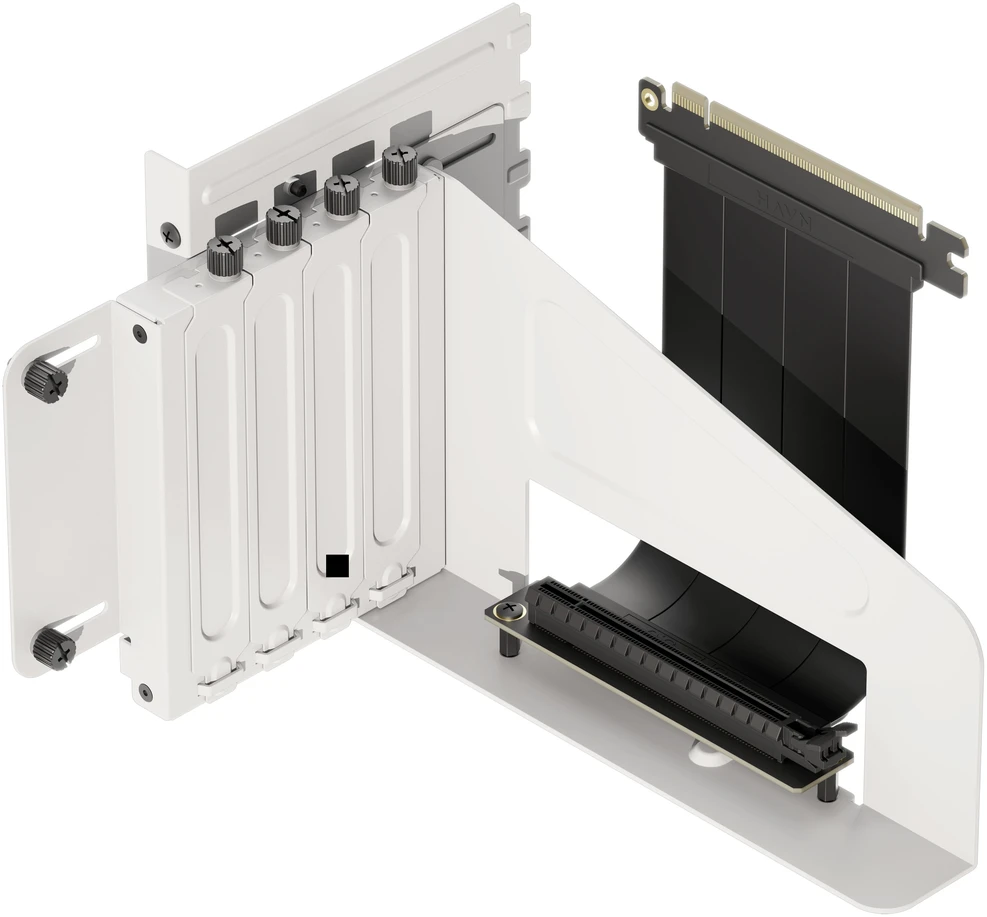 HAVN HS 420 vertikalus GPU tvirtinimo laikiklis – baltos spalvos