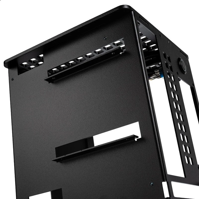 HGC Osmi 3.1 Aliuminio Mini-ITX kompiuterio korpusas – juodos spalvos
