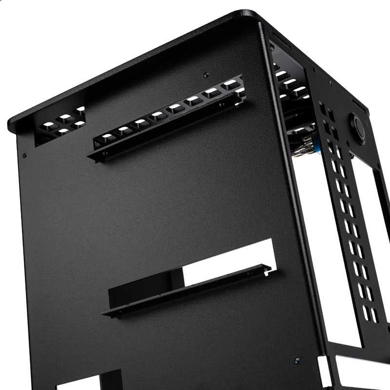 HGC Osmi 3.1 Aliuminio Mini-ITX kompiuterio korpusas – juodos spalvos