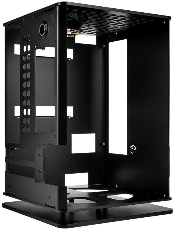 HGC Osmi 3.1 Aliuminio Mini-ITX kompiuterio korpusas – juodos spalvos