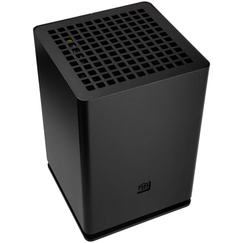 HGC Osmi 3.1 Aliuminio Mini-ITX kompiuterio korpusas – juodos spalvos
