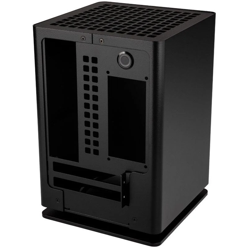 HGC Osmi 3.1 Aliuminio Mini-ITX kompiuterio korpusas – juodos spalvos
