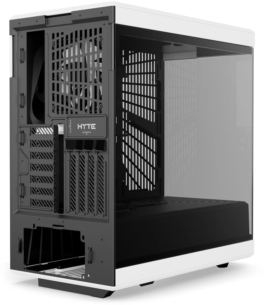 Hyte Y40 Midi Tower, Tempered Glass – juodos spalvos/baltos spalvos