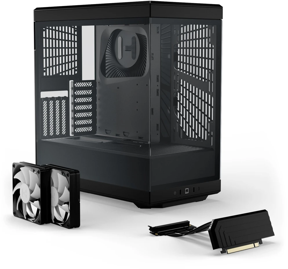 Sourcing Hyte Y40 Juodas ATX case with window, juodas