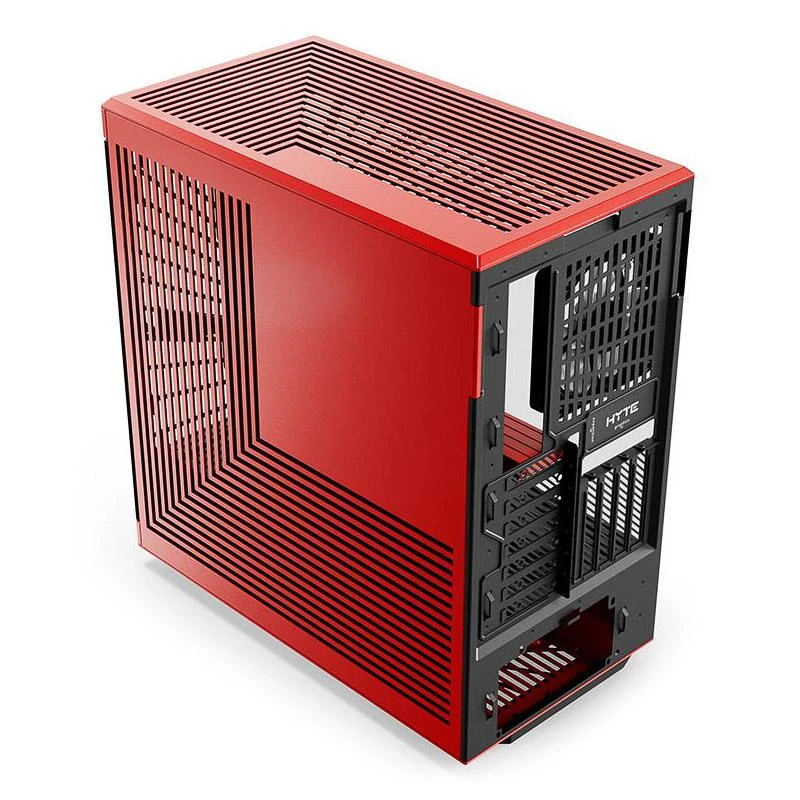 Hyte Y40 Midi Tower, Tempered Glass – juodos spalvos /raudonos spalvos