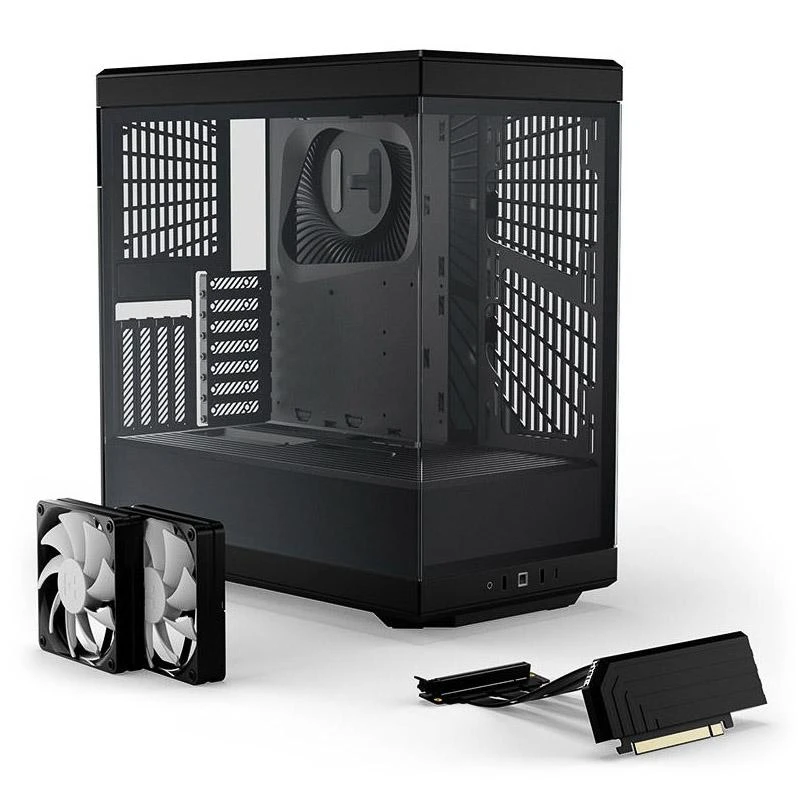Sourcing Hyte Y40 Juodas ATX case with window, juodas