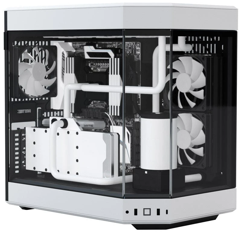 Hyte Y60 Midi Tower, Tempered Glass – juodos spalvos/baltos spalvos