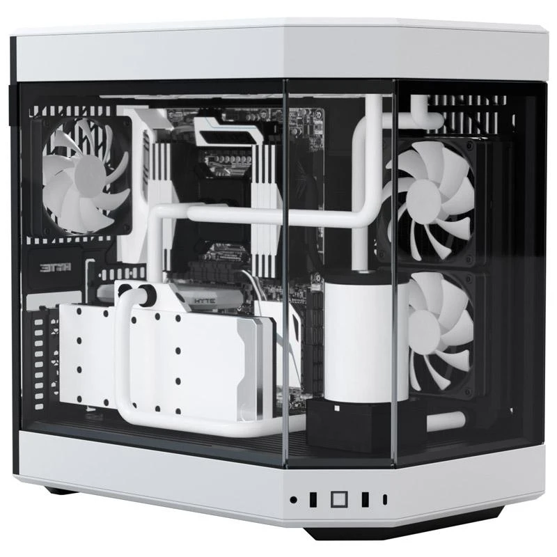 Hyte Y60 Midi Tower, Tempered Glass – juodos spalvos/baltos spalvos