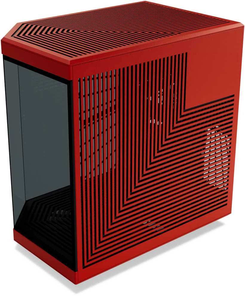 Hyte Y70 kompiuterio korpusas, Mid Tower, Standard – juodos spalvos / raudonos spalvos