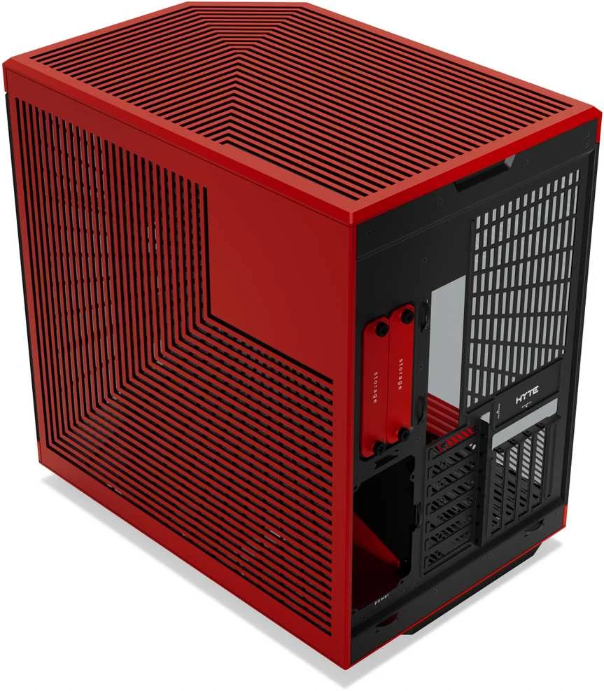 Hyte Y70 kompiuterio korpusas, Mid Tower, Standard – juodos spalvos / raudonos spalvos