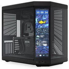 „Hyte Y70 Midi Tower Touch Infinite“ – juodos spalvos + FP12 3 colių pakuotė ir NP50