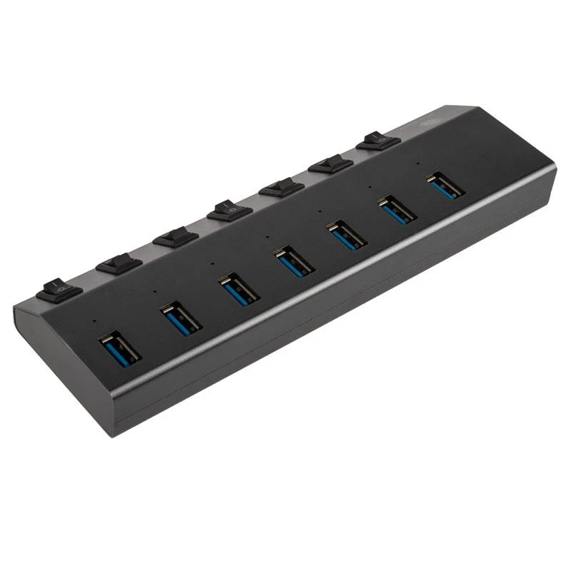 Icy Box RaidSonic ICYBOX IB-HUB1701-C3 7 prievadų šakotuvas su USB 3.0 Type-C ir Type-A sąsaja bei BC 1.2 palaikymu