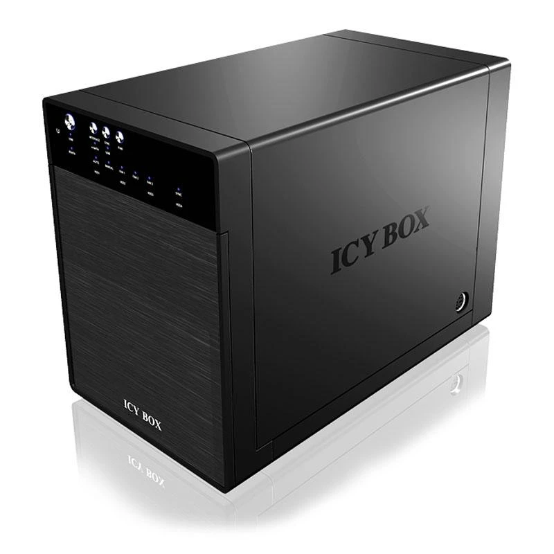 Icy Box išorinių diskų korpusas - juodas stalinis modelis
