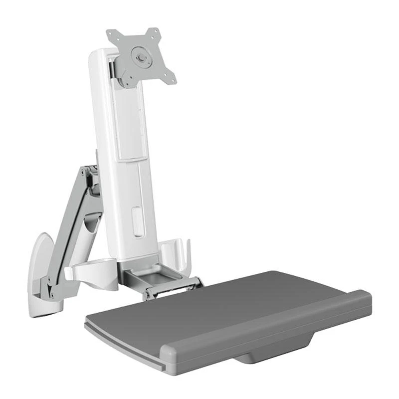 ICYBOX IB-MS600-W Icy Box Sieninis laikiklis iki 24 (61 cm) ekranui su pelė ir klaviatūros darbo vieta