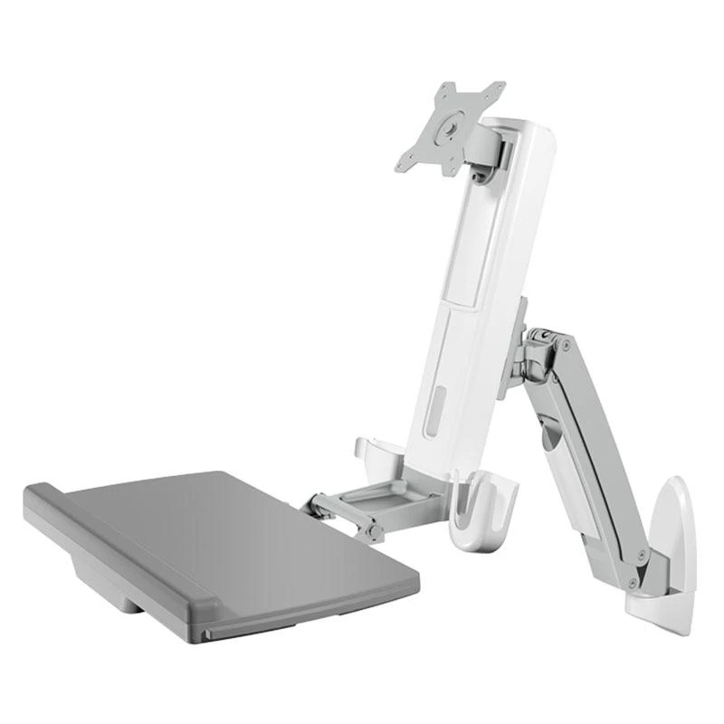 ICYBOX IB-MS600-W Icy Box Sieninis laikiklis iki 24 (61 cm) ekranui su pelė ir klaviatūros darbo vieta