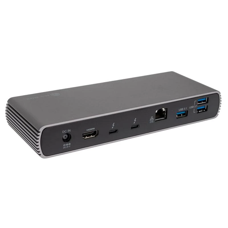 „RaidSonic ICY BOX IB-DK8801-TB4“ „Thunderbolt 4 Type-C“ prijungimo stotelė su 2 „Thunderbolt 4“ ir 4 USB3.2 Gen 2 Type-A SD kortelėmis