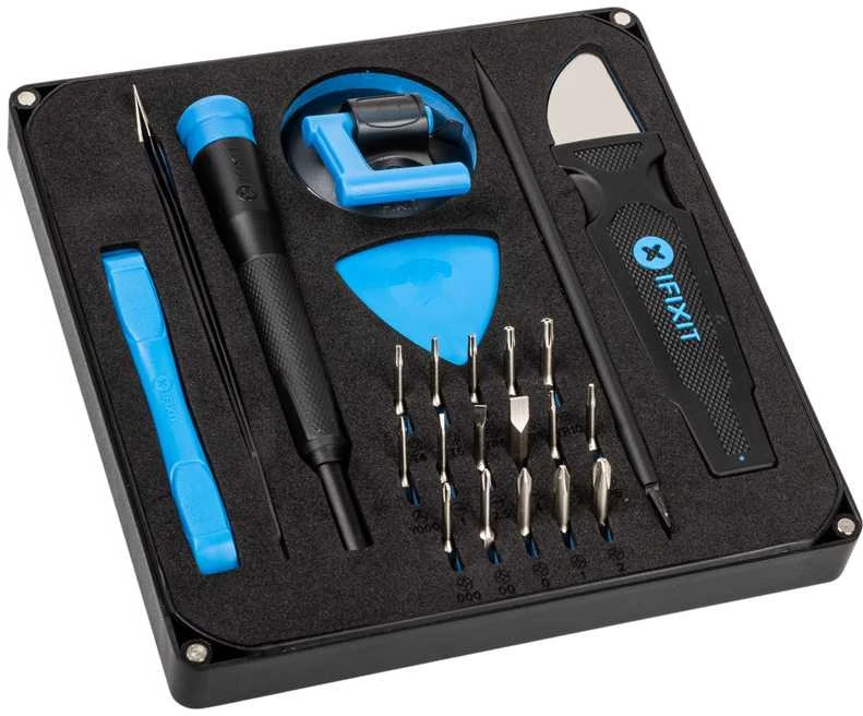„iFixit Essential“ elektronikos įrankių rinkinys + sulankstomas antistatinis kilimėlis