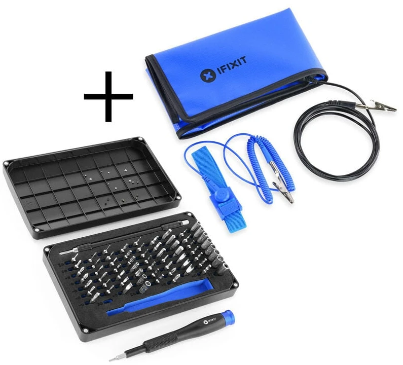 iFixit Mako 64 Bit Driver Kit, screwdriver + foldable anti-static mat