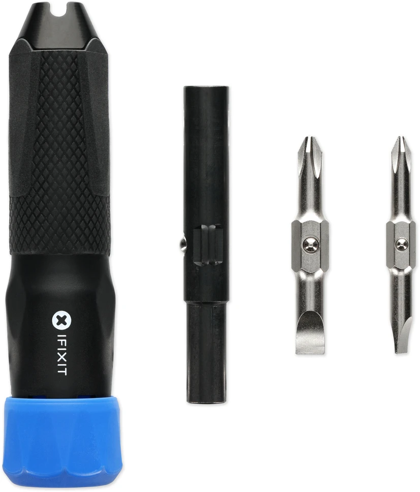 „iFixit Narwhal“ 6 viename atsuktuvas, užrakinamas, pasukamas dangtelis – juodas