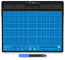 iFixit Pro Tech Toolkit + iFixit FixMat magnetische Projektmatte, ESD-geschützt - blau