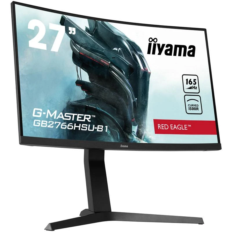 IIYAMA GB2766HSU-B1 27 colių ETE VA FHD Curved Gaming 1500R 16:9 3000:1 250cd/m2 1ms 2xHDMI