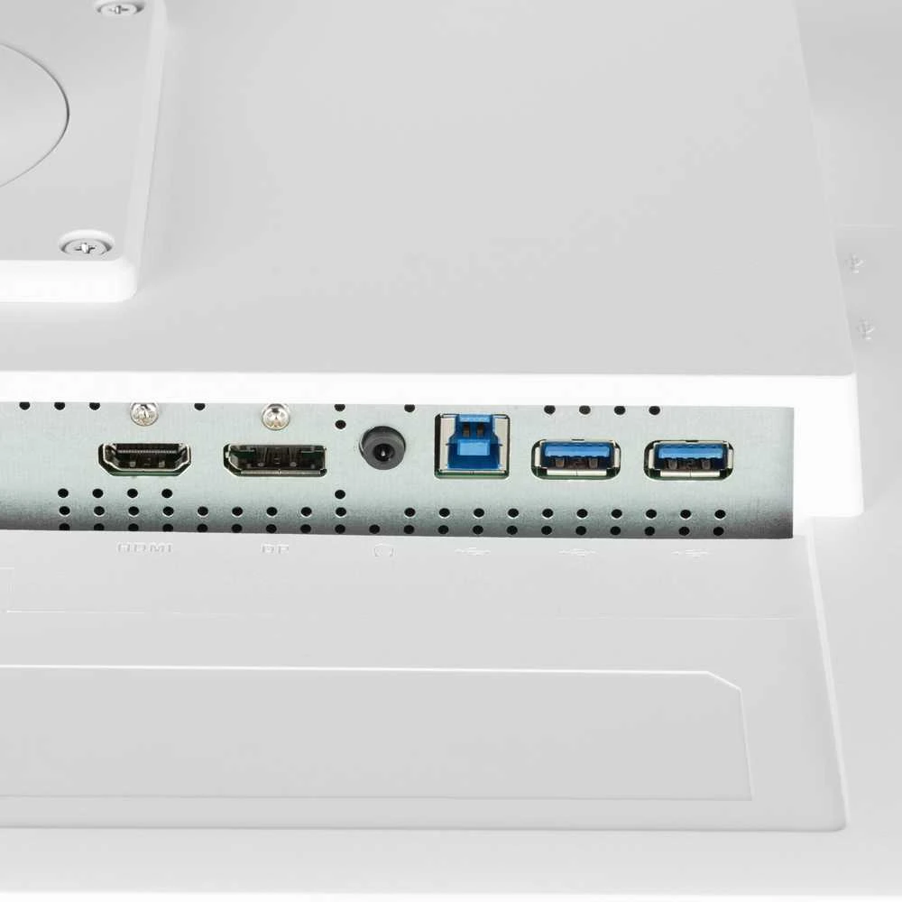 „IIYAMA XUB2792QSU-W6“ 27 colių ETE IPS monitorius, 2560x1440, 100 Hz, 250 cd/m2, 0,4 ms, garsiakalbiai, HDMI, DP, USB 4x3.2, „Baltas FreeSync“, 15 cm aukščio reguliavimas.