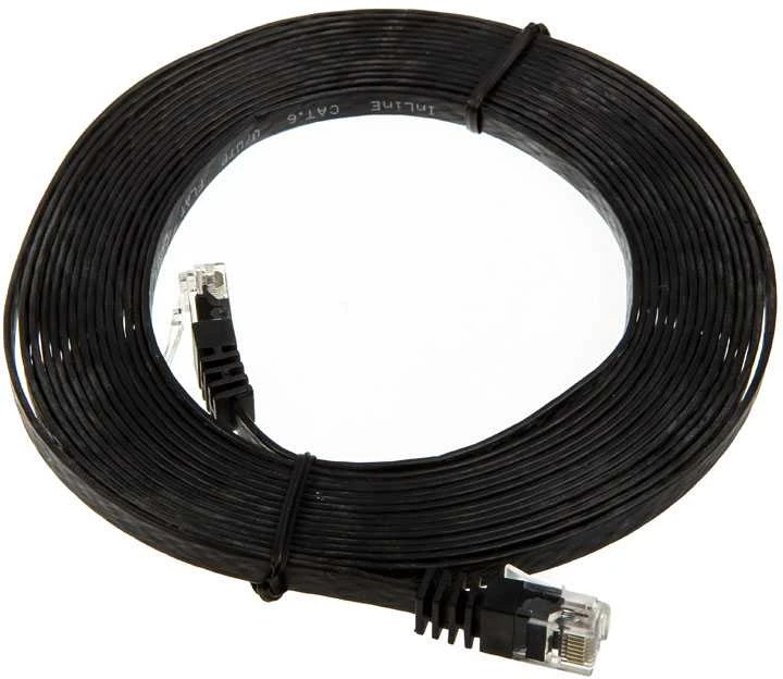 InLine 15m – U / UTP tinklo kabelis – 1000 Mbit – Cat.6 – RJ45 – juodas (71615S)