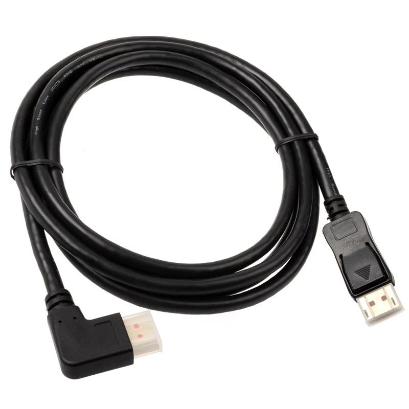 InLine DisplayPort laidas su 90 laipsnių kampo jungtimi