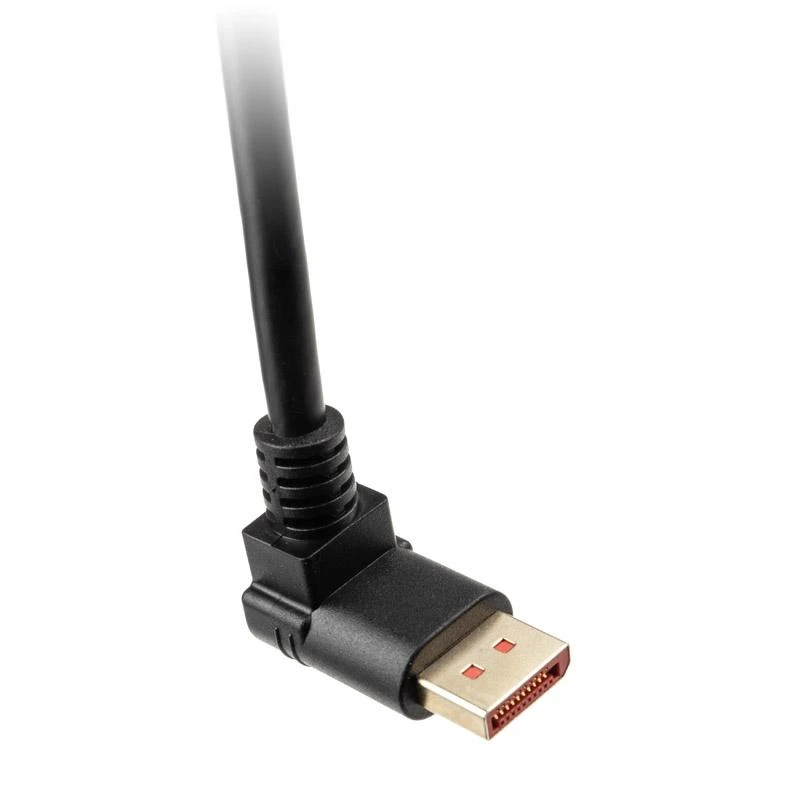 „InLine 8K“ (UHD-2) „DisplayPort“ kabelis, į viršų nukreiptas, juodas – 3 m