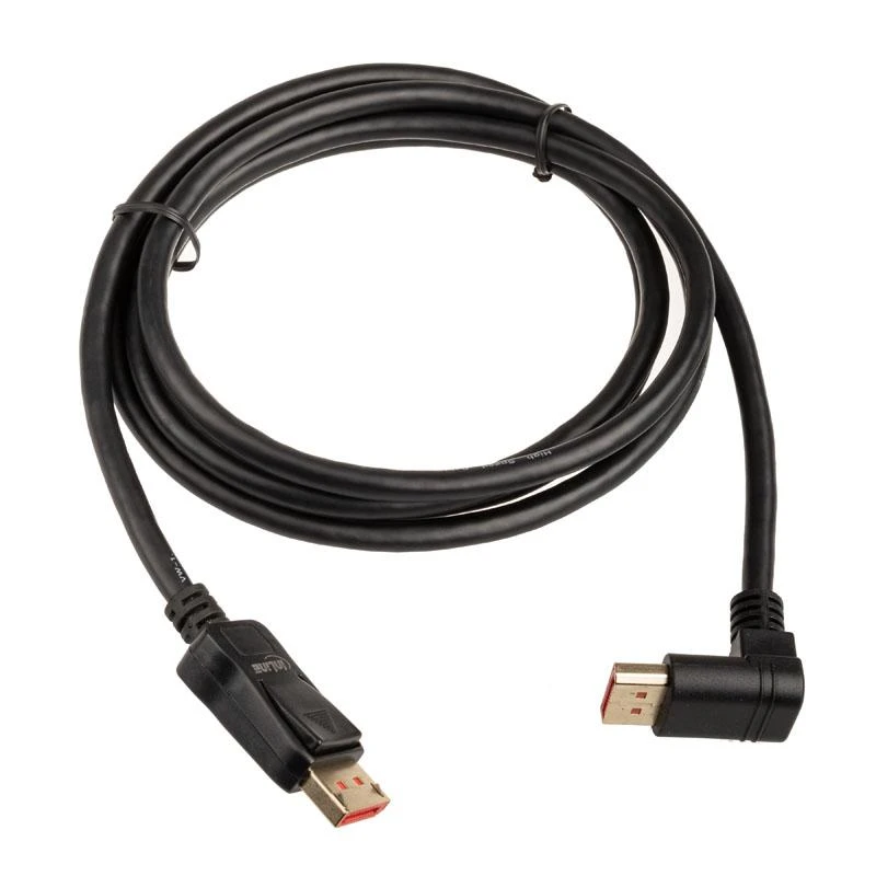 „InLine 8K“ (UHD-2) „DisplayPort“ kabelis, į viršų nukreiptas, juodas – 2 m