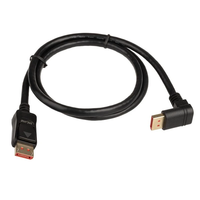 InLine DisplayPort kabelis su kampine jungtimi