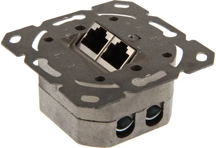 InLine Cat. 6 paviršiuje montuojama pajungimo dėžutė 2x RJ45 lizdas, horizontalus - baltas