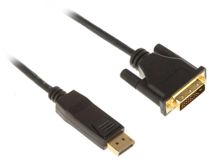 Kabelis InLine DisplayPort - DVI-D 2m juoda (17112)