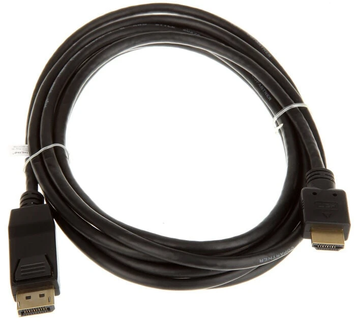 Kabelis InLine DisplayPort – HDMI 3m juoda (17183)