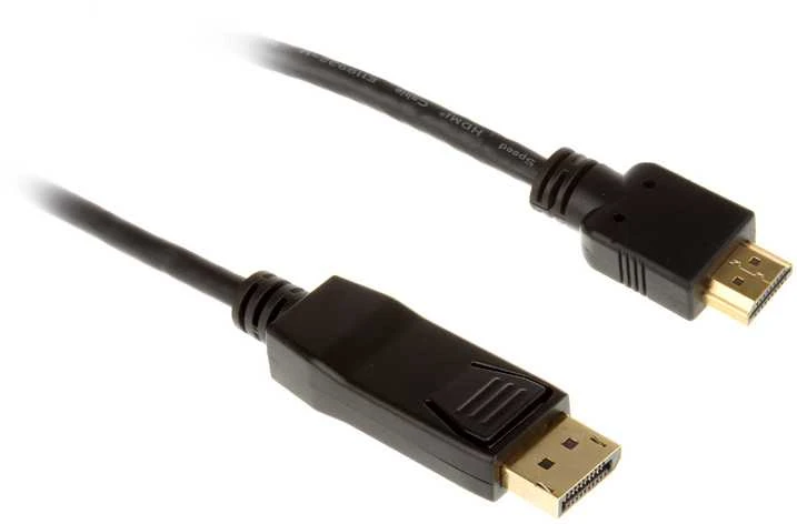 InLine DisplayPort į HDMI konverterio kabelis, juodas – 3m