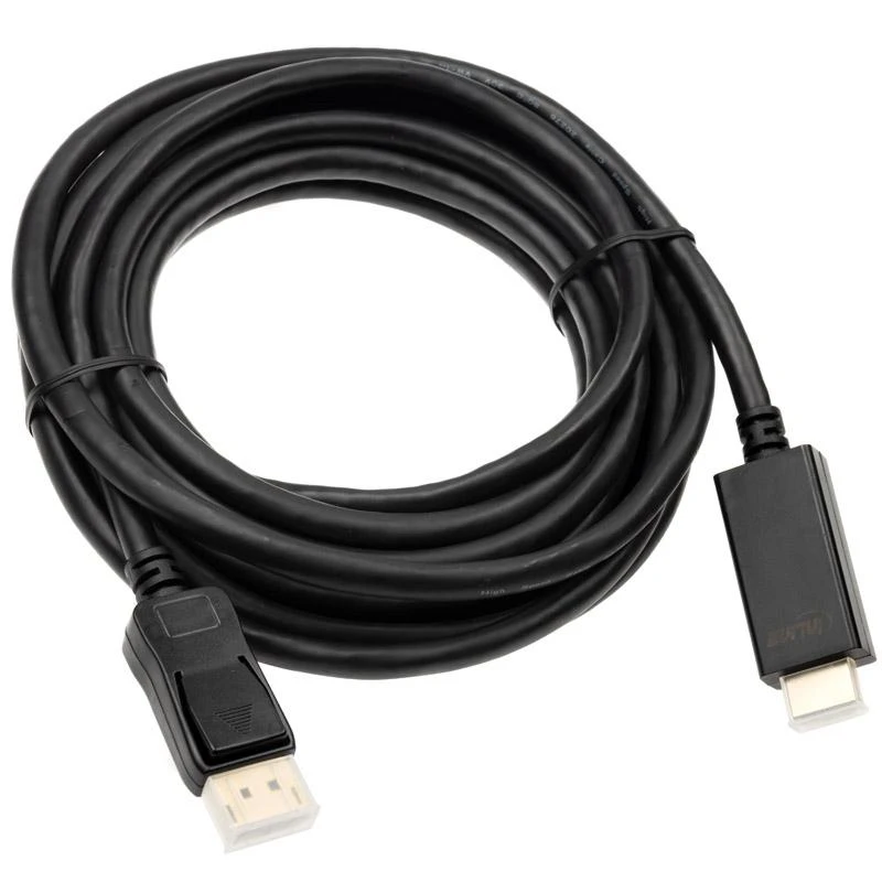 InLine DisplayPort į HDMI konverterio laidas, 4K/60Hz, juodas - 5m