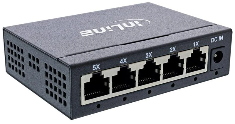 Šakotuvas Switch InLine 5-Port Gigabit (32305O)