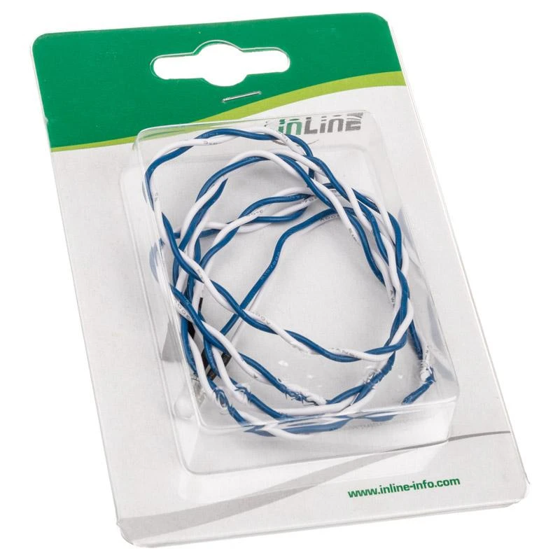 „InLine HDD-LED“ / maitinimo šviesos diodas pagrindinės plokštės prijungimui, mėlynas – 80 cm