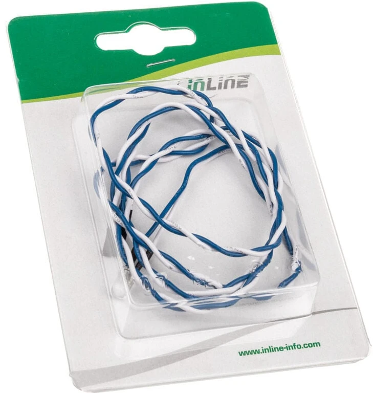 „InLine HDD-LED“ / maitinimo šviesos diodas pagrindinės plokštės prijungimui, mėlynas – 80 cm