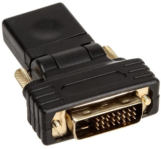 Adapteris AV InLine HDMI - DVI-D juoda (17660W)