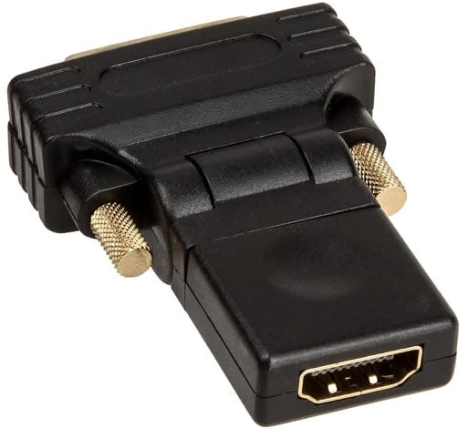 Adapteris AV InLine HDMI - DVI-D juoda (17660W)