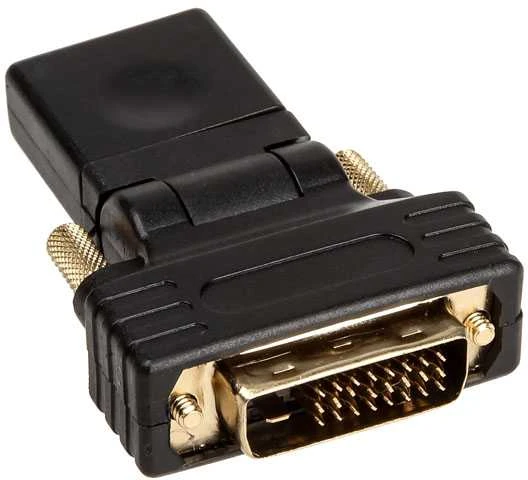 InLine HDMI-DVI adapteris, iš HDMI lizdo į DVI kištuką, lankstus kampas